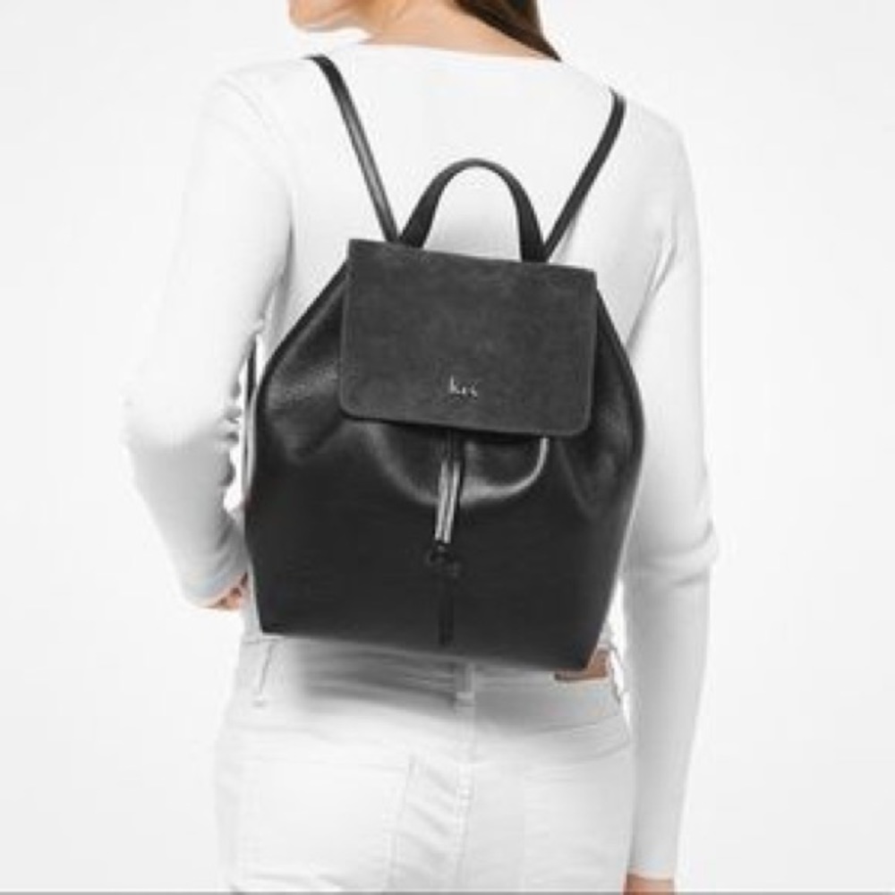 New authentic MK genuine leather & suede backpack - Picture 3 of 5